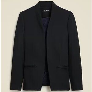 NWOT - J. Crew Going Out Blazer in Stretch Twill Black Tall 6
